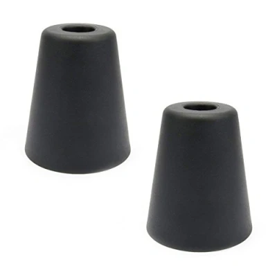 Abbildung von sossai® 2 x Türstopper NTS Modell: Hans Höhe: 80mm Ø: 70mm Farbe: anthrazit Zum Schrauben (Inkl. Befestigungsmaterial) Bodenmontage