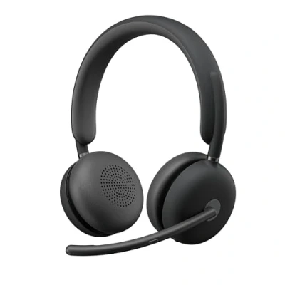 Abbildung von Logitech Zone Wireless 2 Premium Headset mit Geräuschunterdrückung, Hybrid ANC, Bluetooth, USB C, A, Zertifiziert für Zoom, Google Meet, Voice, Fast Pair Grafit