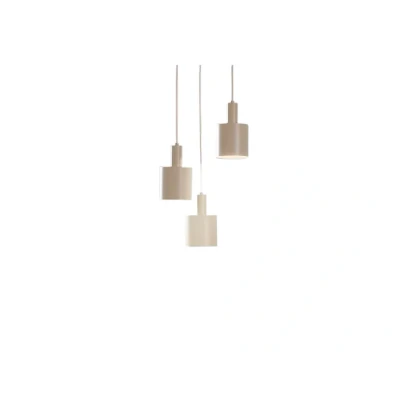 Abbildung von Lindby Hängelampe Ovelia, beige, 3 flg., Eisen, E27