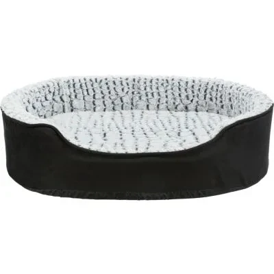 Abbildung von Vital Bett Lino, oval 110 x 92 cm / Schwarz Grau