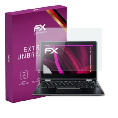 Abbildung von atFoliX Glasfolie kompatibel mit Acer Chromebook Spin 511 Panzerfolie, 9H Hybrid Glass FX Schutzpanzer Folie