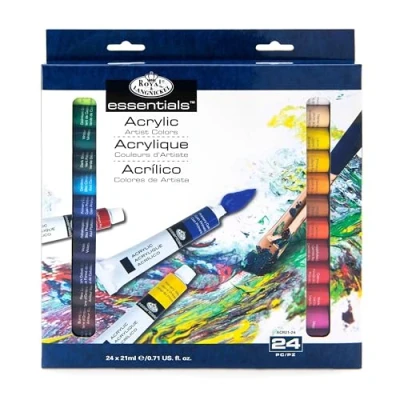 Abbildung von &amp; Royal Langnickel Acrylfarbe, 21 ml, 24 Stück