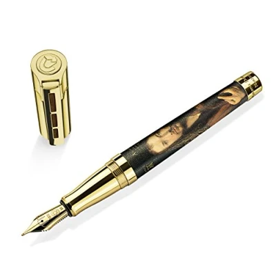 Abbildung von J.S. Staedtler Albertus Durerus Noricus Füllhalter, vergoldet, handgeschliffene 18 kt. Goldfeder, M, 9PT1ADNM