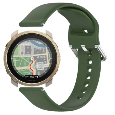 Abbildung von GIOPUEY Armband Kompatibel mit Polar Vantage M3, Weiches Silikon [Verschleißfest] [Atmungsaktiv] Ersatzarmband Dark Green