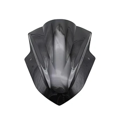 Abbildung von TEAUSA Passend for Kawasaki Fit Ninja 300 R Ex300 EX300R 2013 2014 2015 2016 2017 Schwarze Windschutzscheibe Double Bubble EX