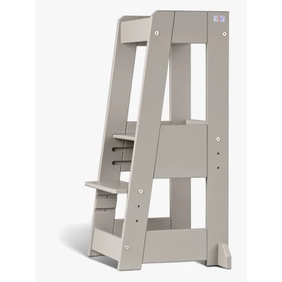Abbildung von tiSsi® Stehhilfe Lernturm / Entdeckerturm Felix, Buche stormy grey