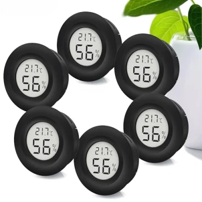 Abbildung von MAVORI Raumthermometer Hygrometer mit Thermometer für innen, 1er 8er Set, digitaler, 6 tlg., Temperatur &amp; Luftfeuchtigkeit sehr präzisen Messwerten
