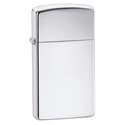 Abbildung von Zippo Unisex Adult 60001174 Slim Chrome high Polished Feuerzeug, Silber, one Size