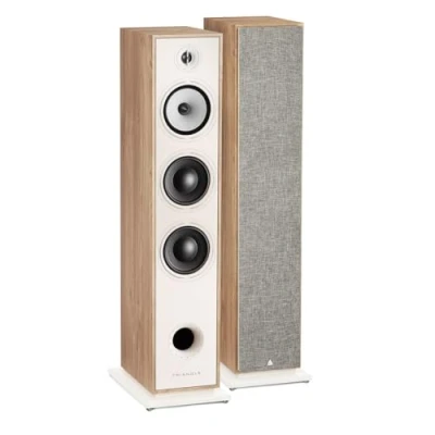 Abbildung von TRIANGLE BOREA BR08 Hi Fi Standlautsprecher Belastbarkeit 150W Leistung 92 dB/W/m 16 cm Treiber Vielseitiges Musik und Heimkino 206 x 1020 314 mm Eiche hell (Paar)
