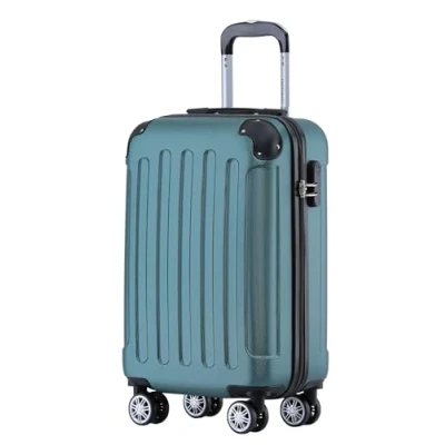 Abbildung von BEIBYE Hartschalen Koffer Trolley Rollkoffer Reisekoffer Handgepäck 4 Rollen (M L XL Set) (Dunkelgruen, M)