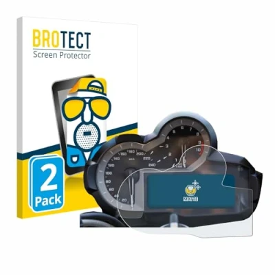 Abbildung von BROTECT Entspiegelungs Schutzfolie für BMW R 1200 GS K50 2013 2018 Tachoanzeige (2 Stück) Matte Displayschutz Folie, Anti Reflex, Fingerprint