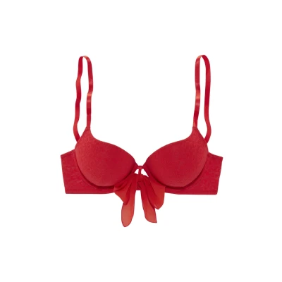 Abbildung von Vivance Push up BH &quot;Anna&quot;, mit Bügel und femininer Schleife vorne mittig, sexy Dessous