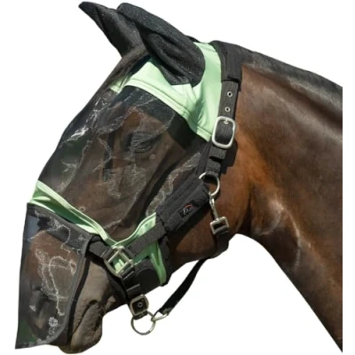 Abbildung von HKM Fliegenmaske Premium Mit Nüsternschutz Jade Pony Agradi.deVerkauft von Agradi