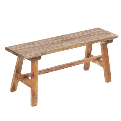 Abbildung von DESIGN DELIGHTS Vintage Holzbank Anzio 90x26x39cm(LxBxH), rustikale Sitzbank Altholz Look