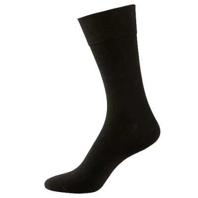 Abbildung von Nur Der Herren 98% Baumwolle Hohe Aus Atmungsaktiver Mit Komfortbund Socken, Schwarz, 43 46 EU