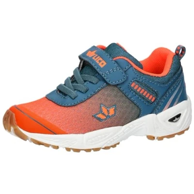 Abbildung von Lico Jungen Unisex Kinder Barney VS Hallenturnschuhe, Orange/Petrol, 30 EU