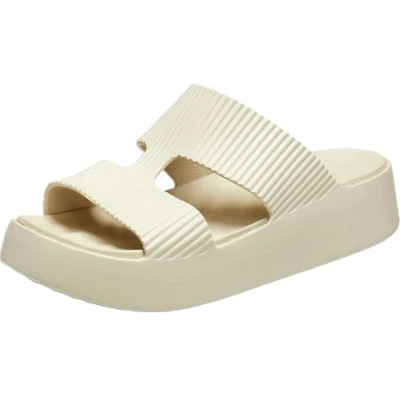 Abbildung von Crocs Damen Getaway Plateau H Strap Sandalen, Keilsandalen für Damen, 10