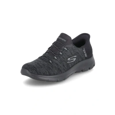 Abbildung von Skechers Damen Slipper Summits Dazzling Haze, Frauen Slip On,freitzeitschuhe,offener,einschlupf,Slipper,Mokassins,Slides,Schwarz BBK,43 EU