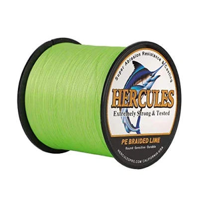 Abbildung von Hercules Super Cast 100m 2000m 109 2196 Yards Geflochtene Angelschnur 6lb 100lb Test für Salzwasser Süßwasser PE Geflecht Fischdraht Superline 4 Stränge
