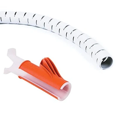 Abbildung von Dataflex 33.781 Kabelschlucker mit Einzughilfe (Durschmesser: 25mm, 3m), Weiß