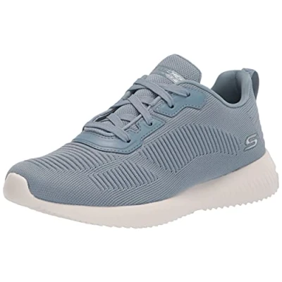 Abbildung von Skechers Damen BOBS Squad Tough Talk Sneaker, Lt.Blue Engineered Knit, 36.5 EU
