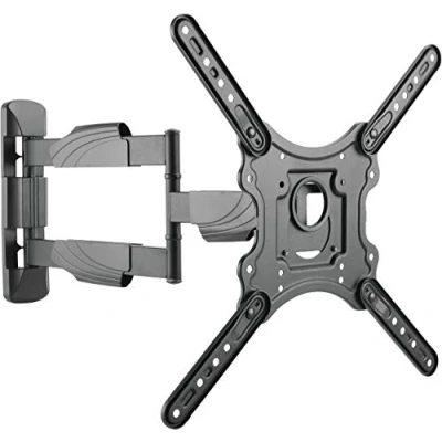 Abbildung von Schwaiger LWH35535 513 TV Wandhalterung, (bis 75 Zoll, neigbar, schwenkbar, drehbar, bis 35kg, 400x400mm, integrierte Kabelführung, schwarz)