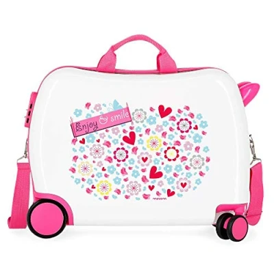 Abbildung von Movom Happy Time Kinder Koffer Mehrfarbig 50x38x20 cms Hartschalen ABS Kombinationsschloss 34L 2,1Kgs 4 Räder Handgepäck