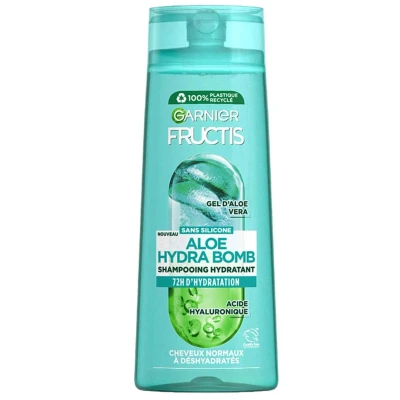 Abbildung von Garnier Fructis Aloe Hydra Bomb Shampoo für trockenes Haar, 1 l, 4 Stück