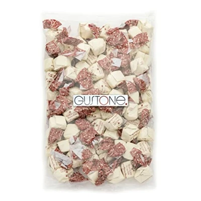 Abbildung von GUSTONE. Tartufi dolci bianco 70 Stück je 14g Antica Torroneria Piemontese Trüffel Praline aus Italien weiße Schokolade mit Piemont Haselnüssen 1kg Großpackung als Geschenk