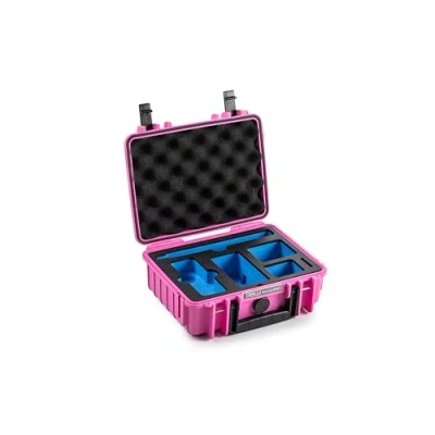 Abbildung von B&amp;W International Transportkoffer Outdoor für Insta360 X4 Type 1000 Pink wasserdicht nach IP67 Zertifizierung, staubsicher, bruchsicher und unverwüstlich