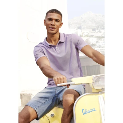 Abbildung von Beach Time Poloshirt, Herren, Größe: 3XL, Lila