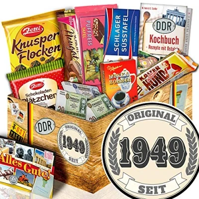 Abbildung von Original seit 1949 / Geschenke Geburtstag Frau/Schokoladen Box DDR