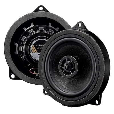 Abbildung von AXTON ATS B100X 2 Wege 10 cm Koaxial System, Autolautsprecher kompatibel mit BMW und Mini Fahrzeugen, passgenaues Soundsystem für Türen Seitenverkleidung, 60 W RMS, 1 Paar