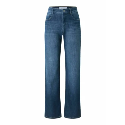 Abbildung von Angels 5POCKET Jeans Straight Leg, Damen, Größe: W42xR, Mid blue used