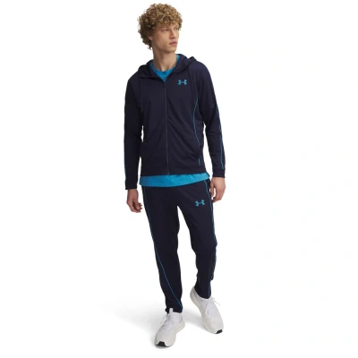 Abbildung von Under Armour EMEA Tracksuit Novelty SET Trainingsanzug, Herren, Größe: Large, Midnight navy/ether blue