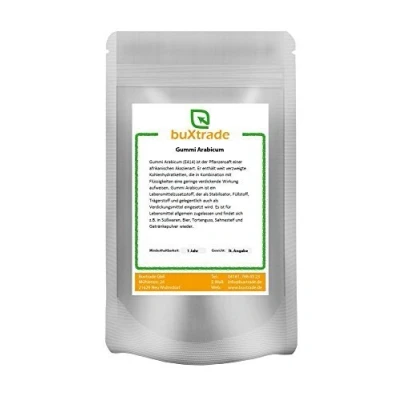 Abbildung von 1 kg Gummi Arabicum Gummar HT Ballaststoff Gum Arabic spühgetrocknetes Pulver