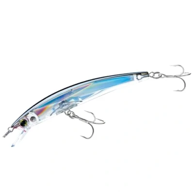 Abbildung von Yo Zuri Crystal 3D Elritze Schwimmköder, Silber Schwarz, 11,4 cm