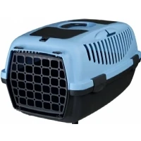 Abbildung von TRIXIE Tiertransportbox Transportbox Capri dunkelgrau/pastellblau für Katzen