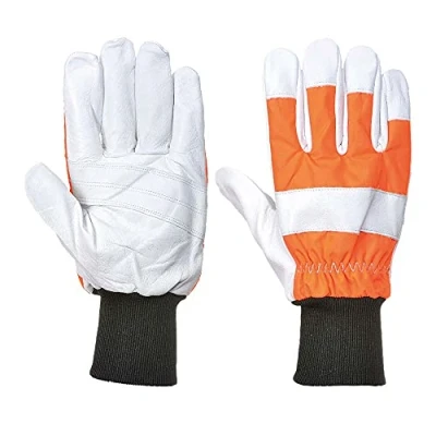 Abbildung von Portwest Kettensägen Schutzhandschuh (Klasse 0), Größe: XL, Farbe: Orange, A290ORRXL