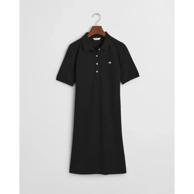 Abbildung von GANT Shield Dress Freizeitkleid, Damen, Größe: Small, Black