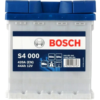 Abbildung von BOSCH S4 0 092 S40 001 Batterie 12V 44Ah 420A B13 FIAT: Punto II Schrägheck, 500 C Cabrio, Panda PEUGEOT: 106 Schrägheck