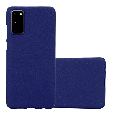 Abbildung von Cadorabo Hülle kompatibel mit Samsung Galaxy S20 Schutzhülle TPU Silikon Case Frost Design Slim Kratzfest Weiche Gummi Rundumschutz für in Blau