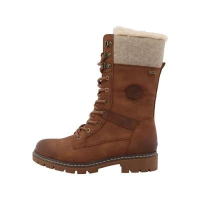 Abbildung von TOM Tailor Schnürstiefel cognac, Damen, Größe: 40, Cognac Schuhe