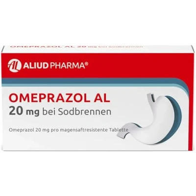 Abbildung von Omeprazol AL 20 mg bei Sodbrennen 14 St