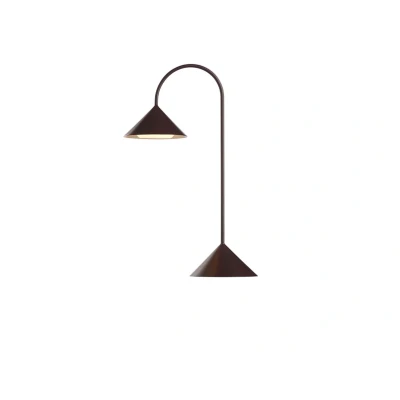 Abbildung von FRANDSEN LED Tischlampe Grasp, dunkelrot, Höhe 47 cm, Metall