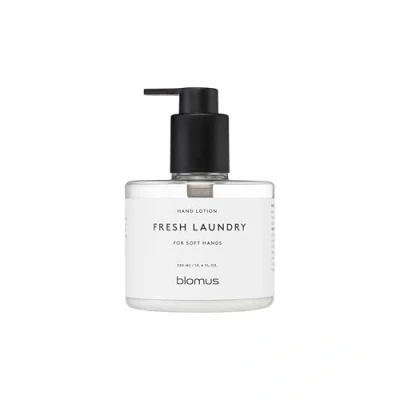 Abbildung von blomus Handlotion SATOMI Duft Fresh Laundry 300 ml Handlotionspender mit veganer Lotion aus 25% biologischem Anbau Ø8 x H12 cm