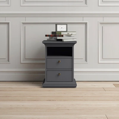 Abbildung von Home affaire Nachttisch &quot;Paris Nachtkommode, Nachtschrank, Beistelltisch&quot;, mit 2 Schubladen und 1 offenen Fach, Breite 44 cm, Höhe 59 cm