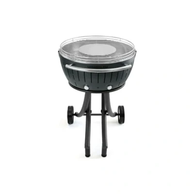 Abbildung von LotusGrill Holzkohlegrill XXL (G600) Gartengrill 21,8kg, Anthrazitgrau USB Anschluss