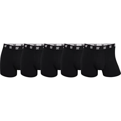 Abbildung von CR7 Underwear Boxershorts Basic Organic Trunk Boxershort 5er Pack schwarz S