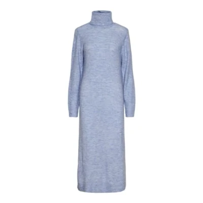 Abbildung von Pieces Juliana Rollneck Strickkleid, Damen, Größe: XL, Hydrangea
